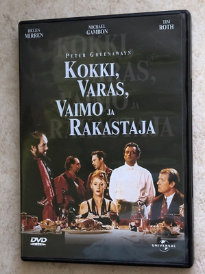 Kokki, varas, vaimo ja rakastaja, DVD. Peter Greenway