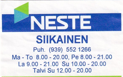 Siikainen ,  NESTE   s8/2