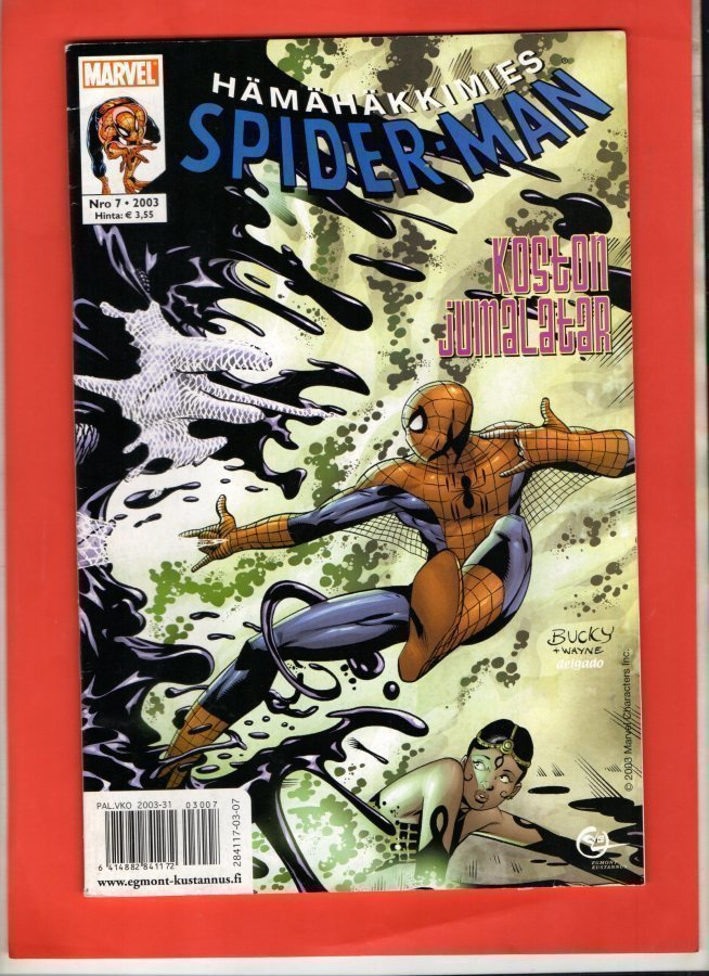MARVEL. . SPIDER-MANN n:o 7 2003 Koston Jumalatar.
