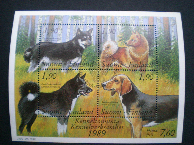 FDC-leimattu blokki Kennelitoiminta - LaPe BL5 o