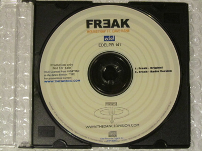 Housetrap Ft. Dave Kane • Freak PROMO CDr-Single