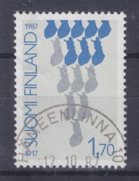 1987 1,7 mk Itsenäisyys loistoleimalla.