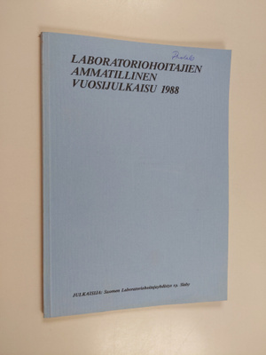 Laboratoriohoitajien ammatillinen vuosijulkaisu 1988
