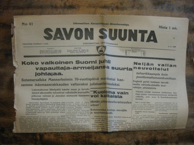 Savon Suunta    , 5.5.1937  (IKL)