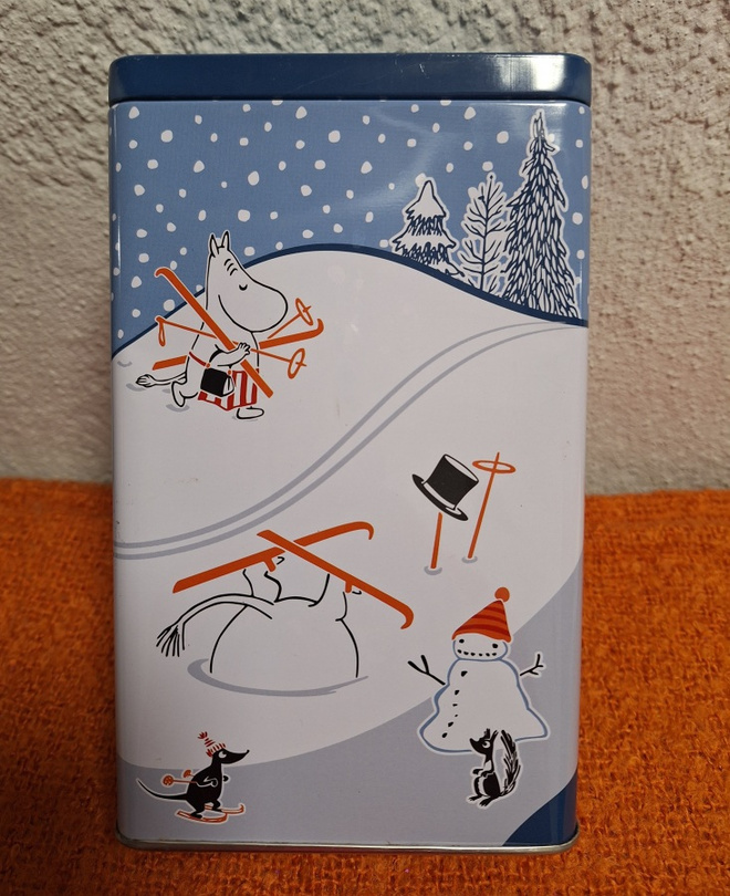 Peltinen kahvirasia Muumi Moomin