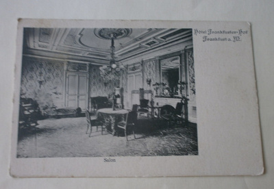 Frankfurt a.M., Hotel Frankfurter-Hof, Salonki, sisäkuva