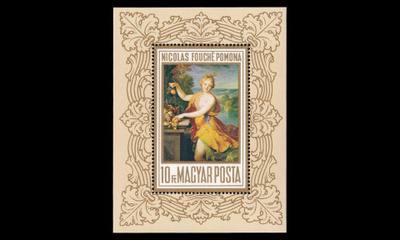 Unkari 2513BL71 ** Maalauksia blokki (1969)