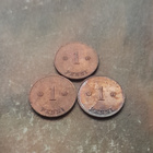 1 penni 1921, 3kpl, lyöntimäärä vain 510000 - pikkukuva 1