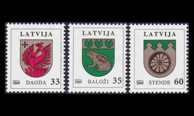 Latvia 750-2 ** Käyttösarja Vaakuna (2009)