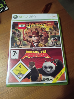 Xbox 360 Indiana Jonas + Kung Fu Panda
