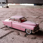 Upea 1950 luvulta oleva Cadillac  pelti auto 28 cm pitkä - pikkukuva 4