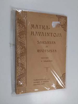 Viktor Salminen : Matkahavaintoja Saksasta ja Ruotsista