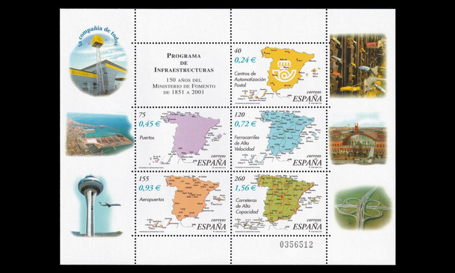 Espanja 3690-4BL103 ** Valtionhallintoministeriö 150v (2001