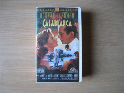 casablanca (humphrey bogart/ingrid bergman) vhs