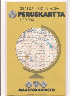 Peruskartta 1:20 000 Luola-Aapa