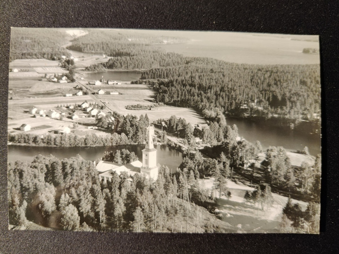 VANHA Postikortti Sotkamo 1964 Alkup.Mallikappale