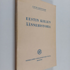 Lauri Kettunen : Eestin kielen äännehistoria - pikkukuva 1