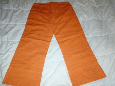 Oranssit caprit koko 38 , pellavaa