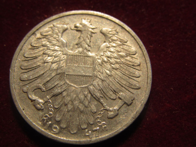 1 schilling  1947. Itävalta-Austria