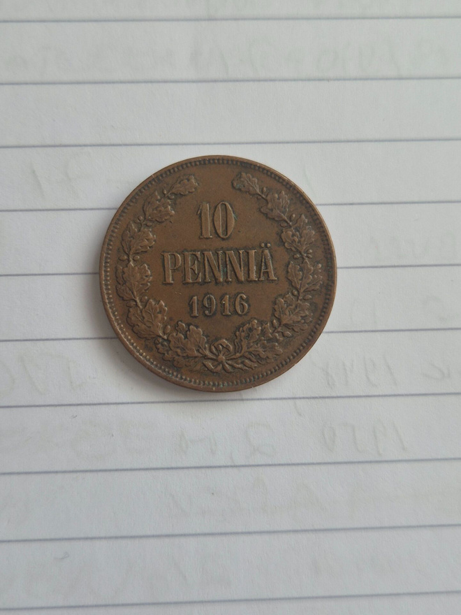 Suomi 1916 10 penniä          (14519)