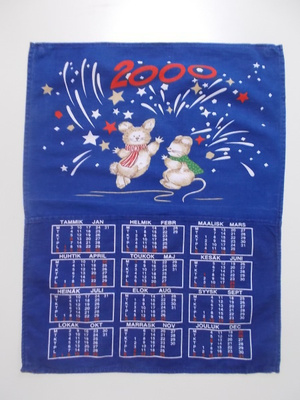 Kalenteripyyhe vuosi 2000 Millenium