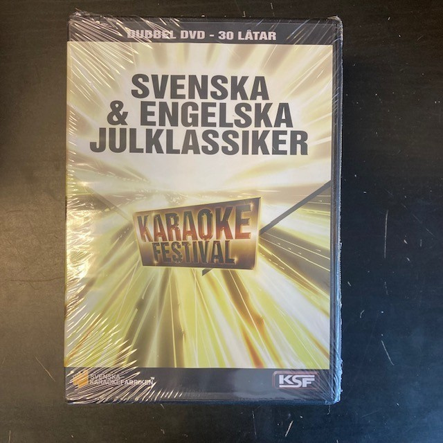 Karaoke Festival - Svenska & engelska julklassiker 2DVD UUSI