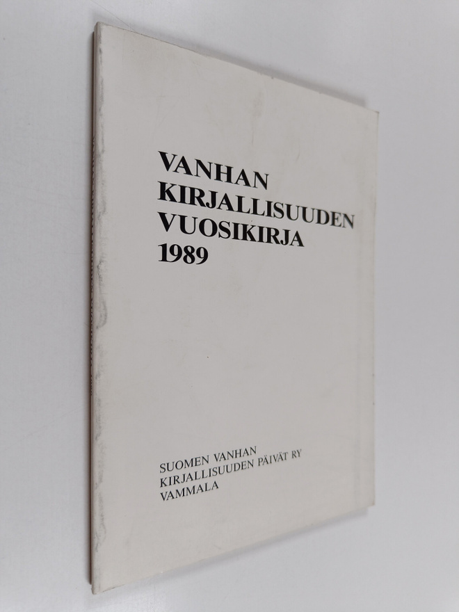Vanhan kirjallisuuden vuosikirja 1989