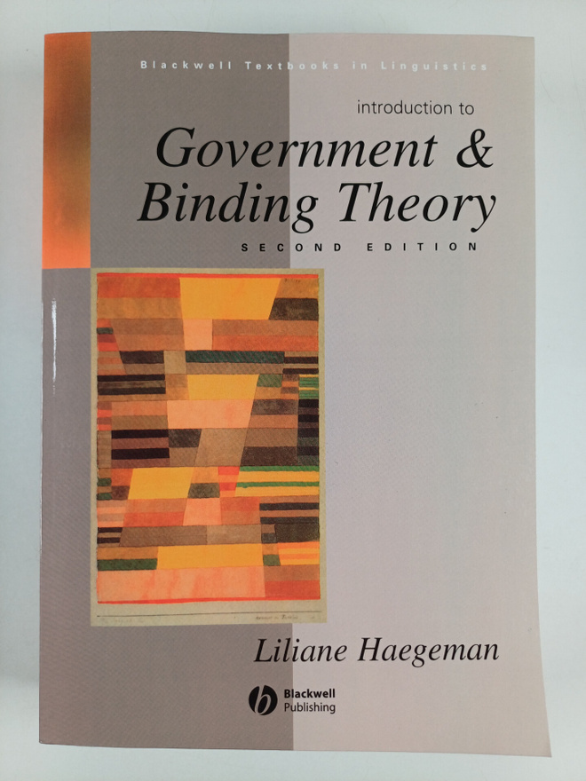 Liliane M. V. Haegeman : Introduction to government and b...