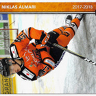 2017-18 HPK postikortti Team Issue Niklas Almari - pikkukuva 1