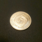 5 Mark 1995 F Saksa – Key date, lyöntimäärä 20 000 kpl - UNC - pikkukuva 1