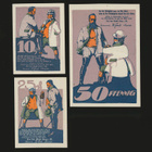 Saksa Notgeld 10, 25, 50 Pfg, Plau 1922 - pikkukuva 2