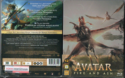 (UUTUUS) avatar fire and ash (60 450) UUSI -FI- BLU-RAY Stee