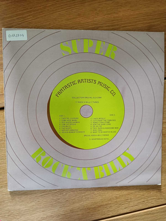 AUCTION - V/A SUPER ROCK 'A' BILLY COLLECTOR 2304 WHITE LAB