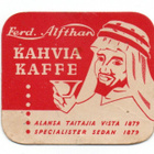 Kahvilappu Ferd.Alfthan KAHVIA.  Harvinainen - pikkukuva 1