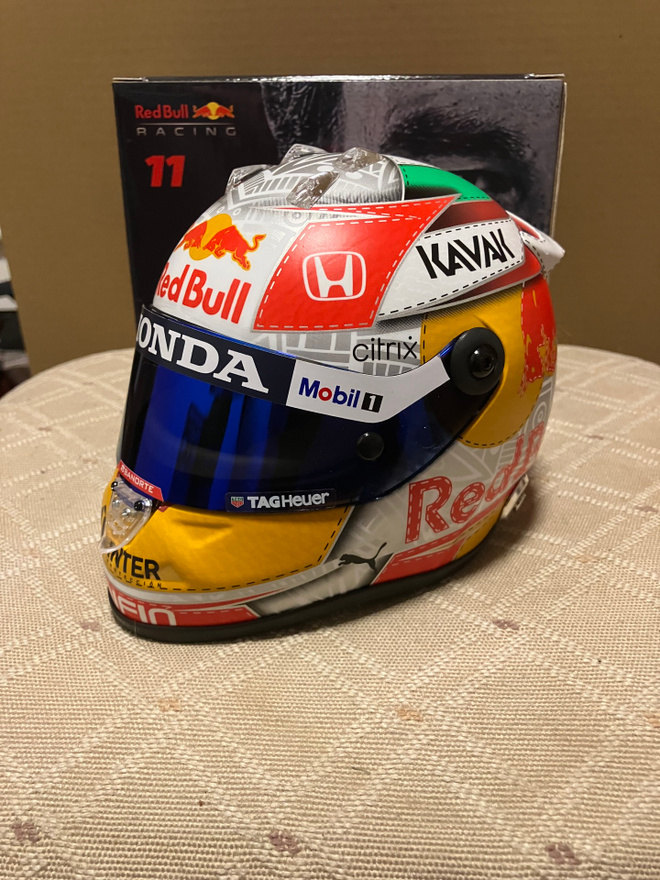 2021 Sergio Perez Red Bull Racing 1:2 Mini Helmet
