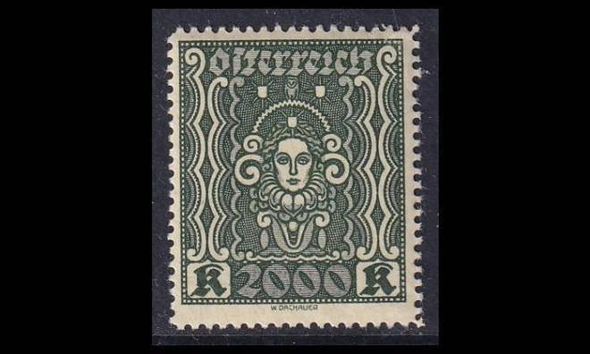 Itävalta 405A ** Käyttösarja naisen pää 2000 Kr (L12½)