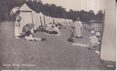Hangö - Hanko, Strandplagen, Wanhakortti, e121