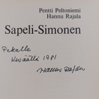 Pentti Peltoniemi ym. : Sapeli-Simonen (signeerattu, teki... - pikkukuva 2