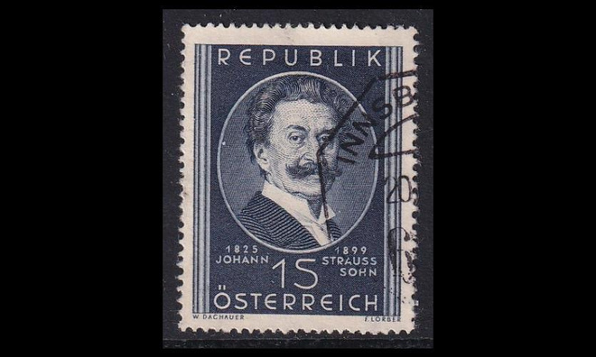 Itävalta 934 o Säveltäjä Johann Strauss (1949)