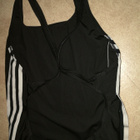 Adidas- Kokouimapuku musta 3 viivaa, (S) 158 cm - pikkukuva 3