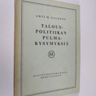 Ahti M. Salonen : Talouspolitiikan pulmakysymyksiä - pikkukuva 1