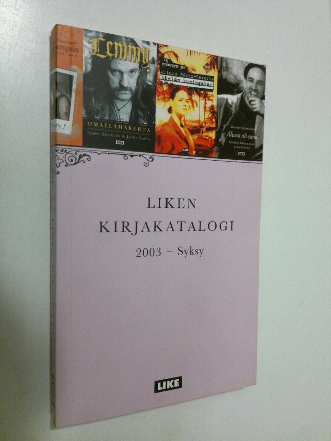 Liken kirjakatalogi 2003 - syksy