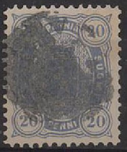 1881 20p kuvioleima