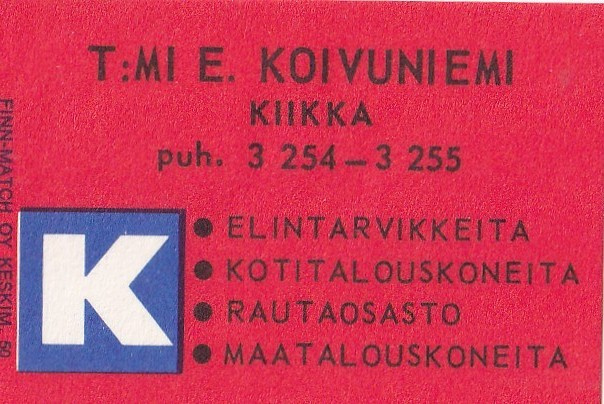 Kiikka. T:mi E. Kouvuniemi ,  b432