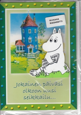 Muumit Muumipeikko (magneetti + taittokortti)