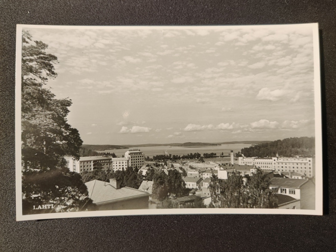 VANHA Postikortti Lahti 1950-l Alkup.Mallikappale