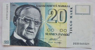 20 mk 1993 HYVÄ Lähes Pakkasileä