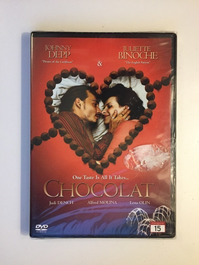 Pieni suklaapuoti (DVD) Johnny Depp, Lena Olin (DVD) UUSI
