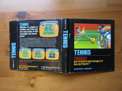 NES: Tennis (Black Box) VAIN LEIKELTY BOXI! (European)