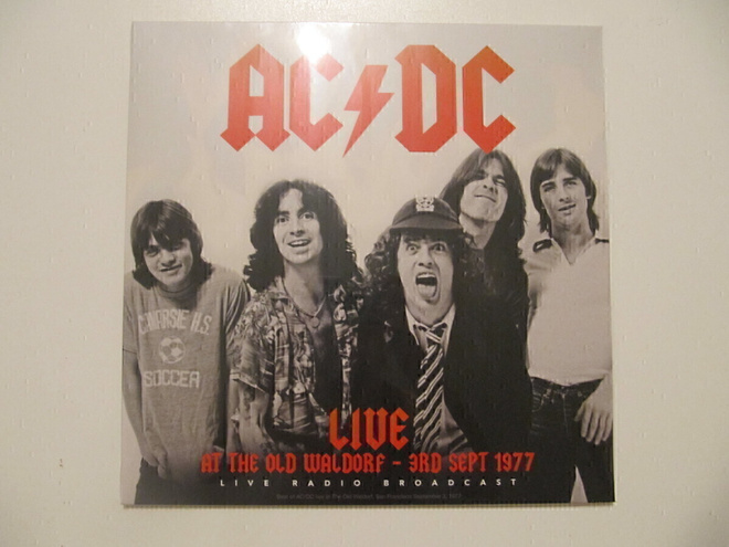 AC/DC Live At The Old Waldorf - 3rd Sept 1977 LP